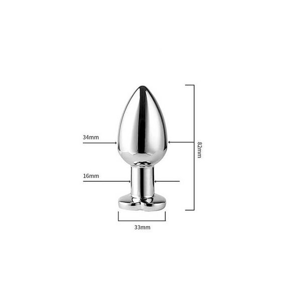 Стальная cветящаяся анальная пробка Magic Motion Equinox USB с Д/У - 8,2*3,4 см – Анальные игрушки | Зображення 4