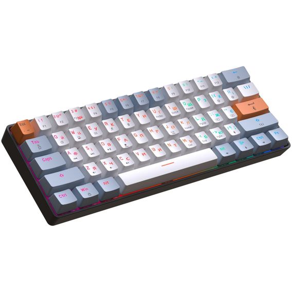 Клавіатура GamePro MK130R Hot-Swap Red Swich RGB USB UA Black (MK130R) | Зображення 2