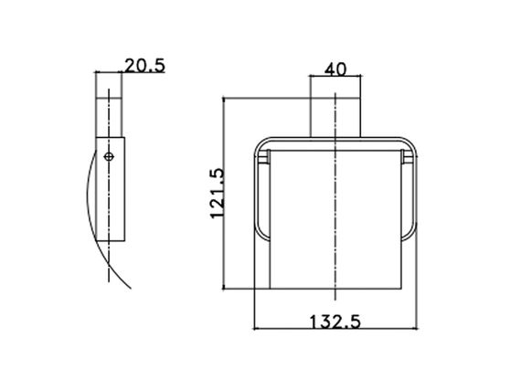 Тримач для туалетного паперу ASIGNATURA Unique чорний (85605802) | Зображення 1