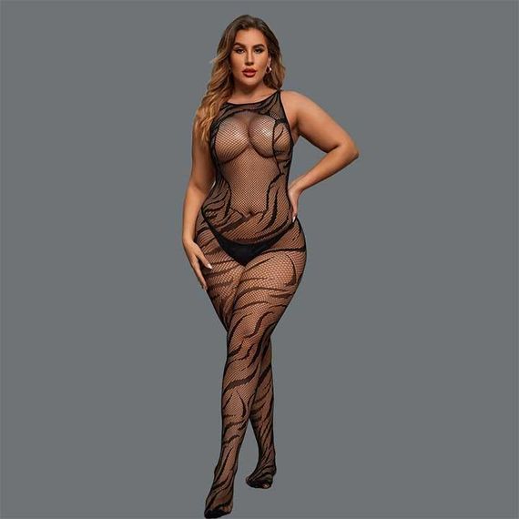 Соблазнительный бодистокинг с открытым доступом L-XXL – Эротическое бельё