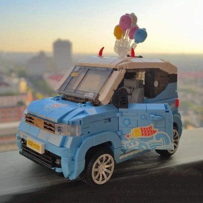 Конструктор LOZ Автомобіль MINI блакитний (1131) | Зображення 4