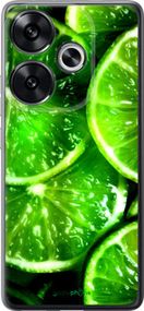 Чохол на Xiaomi Poco F6 Зелені часточки лимона "852u-3754-2448"