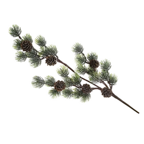 Декор Кедрова гілка з шишками 68см БОНА ДИ