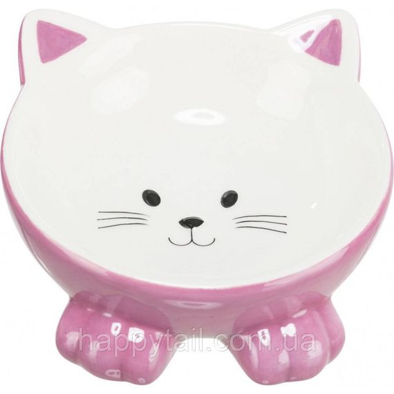 Миска Trixie для котів Котик керамічна 150 мл d-14 см