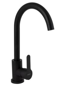 Змішувач для кухні Brinex Pure 015F U-образний Black Matt BRIPUR015FBLM