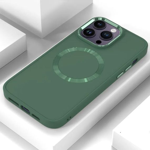 TPU чохол Bonbon Metal Style with MagSafe для Apple iPhone 14 Pro Max (6.7") | Зображення 1