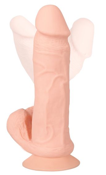 Вібратор - Nature Skin Bendable RC Vibrator with Balls | Зображення 8