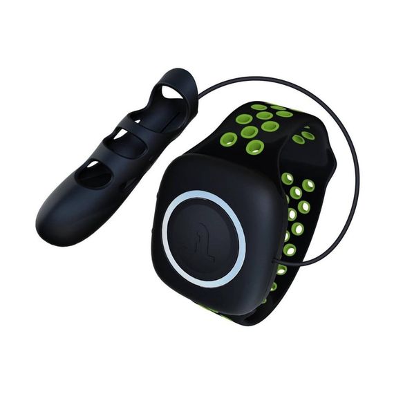 Вібронасадка на палець Adrien Lastic Touche Compact S з дротом, чорна Sex Aura