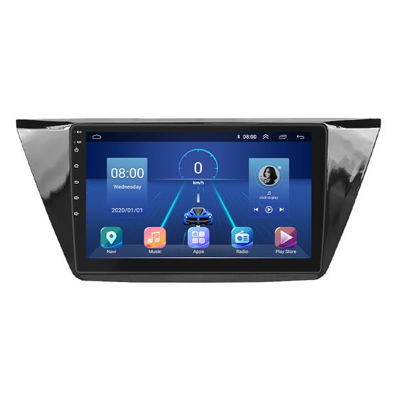 Штатна магнітола Lesko для Volkswagen Touran III 2015-н.в. екран 10" 4/64Gb 4G Wi-Fi GPS Top