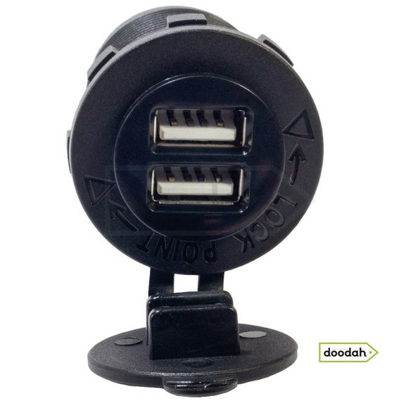 Авто / Мото USB порт прикуривателя - Recessed Built - зарядний пристрій з адаптером | Зображення 3