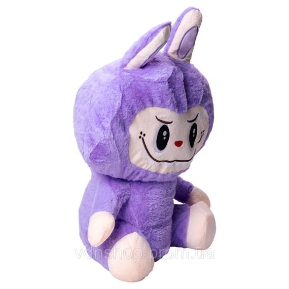 Мягкая игрушка-плед, подушка 3 в 1 Лабубу 50 см Фиолетовый ТМ COLORFUL HOME LAB2V | Зображення 4