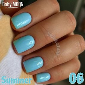 Гель-лак BABY MOON Summer №06 блакитний, 6 мл