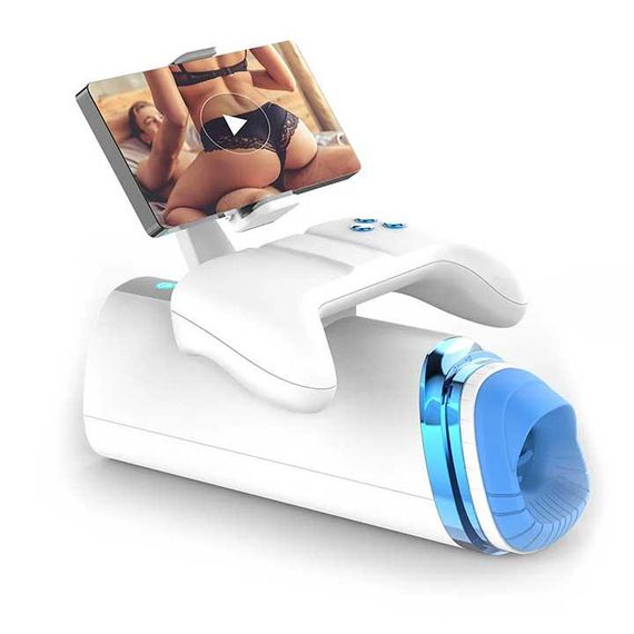 Автоматический мастурбатор Warrior M-100 PRO с поступательными движениями, вибрацией, подогревом и держателем для телефона