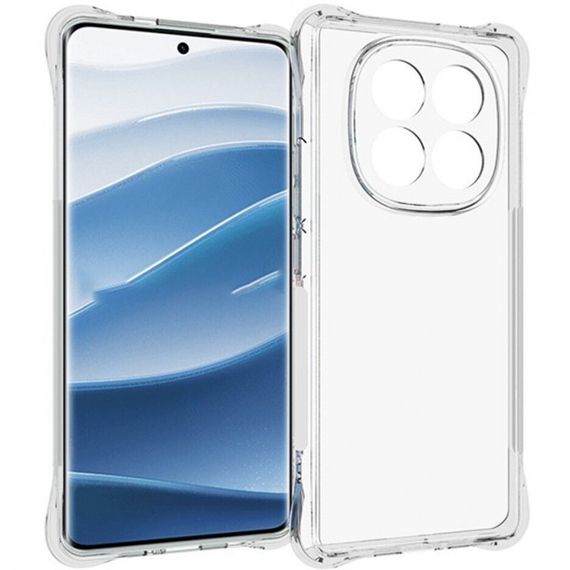 TPU чехол GETMAN Ease logo усиленные углы Full Camera для Xiaomi Redmi Note 14 Pro 4G Бесцветный (прозрачный)