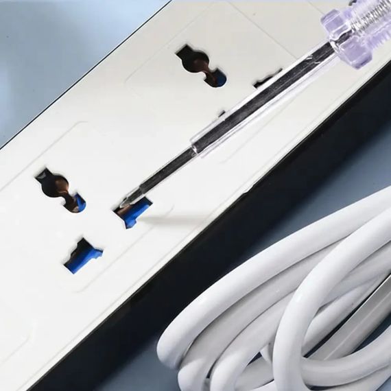 Мережевий подовжувач-розгалужувач 3 розетки з USB Type-C, 2м, WL-7, Білий / Подовжувач з USB портами / Мережевий фільтр | Зображення 7