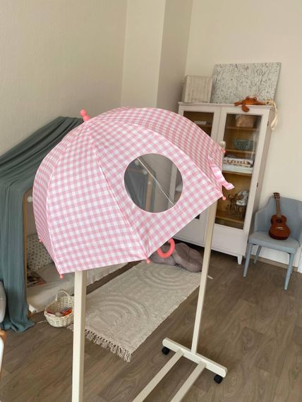 Парасолька дитяча напівавтомат Рожевого кольору | Зображення 4