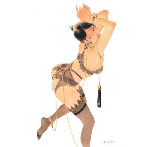 Вагинальный / анальный крюк UPKO Hook золотистый, с шариком на конце и кольцом для фиксации sexstyle | Зображення 1