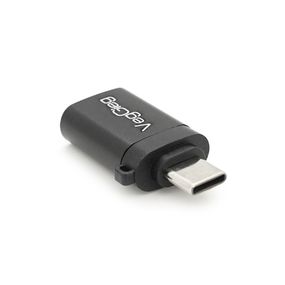 Переходник VEGGIEG V-S101 USB3.0(AF) OTG=> Type-C(M),Black,Пакет