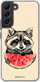 Чохол на Samsung Galaxy S22 Plus Єнотик з кавуном "4605pc-2495-2448"