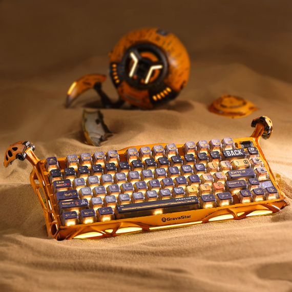 Клавиатура механическая GravaStar Mercury K1 Pro 80keys GSK1PRO_YLW | Зображення 1