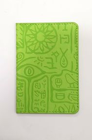 Обкладинка на паспорт-книжку "Візерунки" ZS040 Color-it (6973795230393) Салатовий