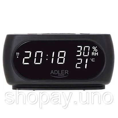 Годинник електронний настільний світловий цифровий Adler, Настільний годинник з LED підсвічуванням TO-63 | Зображення 1
