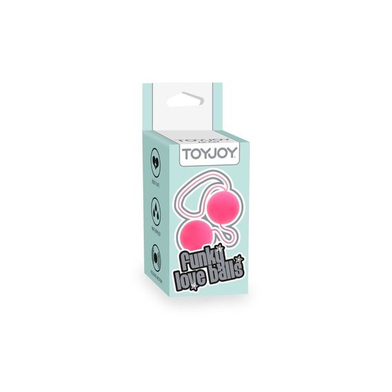 Вагінальні кульки пластикові рожеві Toy Joy | Зображення 2
