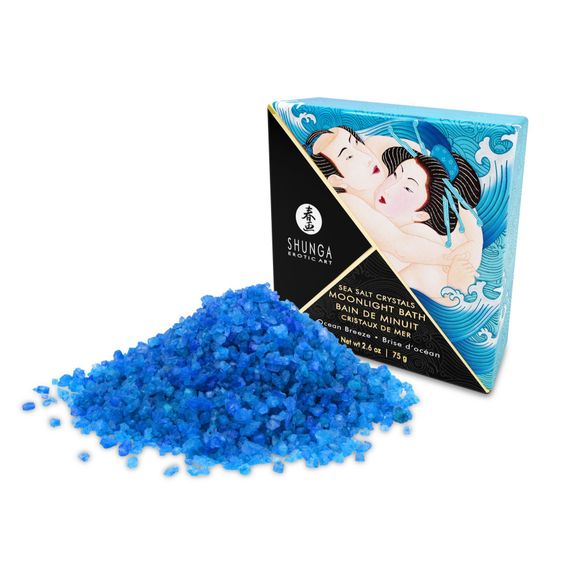 Соль для ванны Shunga Moonlight Bath – Ocean Breeze (75 гр), соль Мертвого моря, аромамасла | Зображення 1