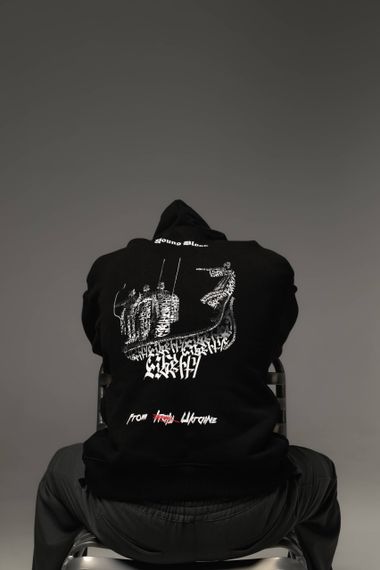 ECHO OF TIME HOODIE BLACK M