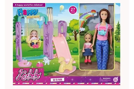 Набір ляльок WG229 з гіркою, в коробці р.42x6x32 см YG Toys
