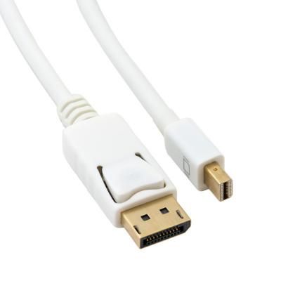 Кабель мультимедийный miniDisplayPort M to DisplayPort M 2.0m white Extradigital (KBD1668)