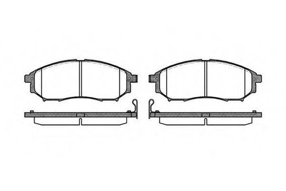Колодка гальм. диск. NISSAN QASHQAI, RENAULT KOLEOS передн. (вир-во REMSA) REMSA 085214 на NISSAN FRONTIER / NP300 (D40)
