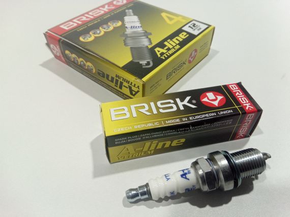 Свічка запалювання BRISK A-Line No12 DR15YCY (ВАЗ 2112 ключ х16), Чехія (2112-3707010) (DR15YCY.4K) | Зображення 1