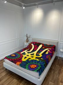 Плед 3D патріотичний Квіткова Слава України 12896 160х200 см