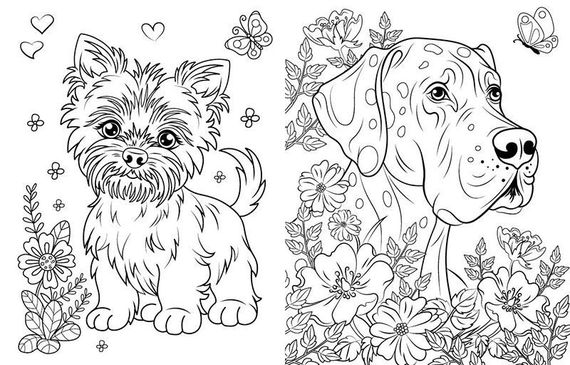 Велика книга розмальовок. Коти та Собаки С1736021У РАНОК 27,5*21,5см (9789667617608) | Зображення 2
