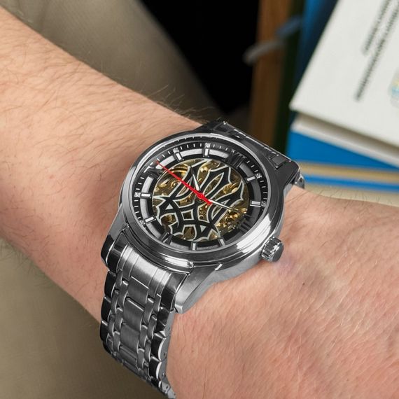 Класичний чоловічий годинник Awarder 025 Sharp Silver Black | Зображення 1