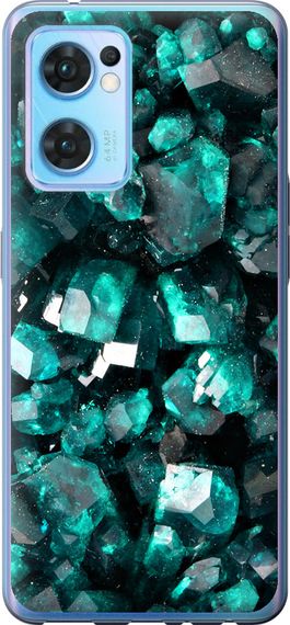 Чехол на Oppo Reno7 5G Кристаллы 2 "3674u-2669-17620"