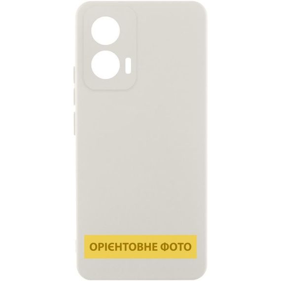 Чохол Silicone Cover Lakshmi Full Camera (AAA) для Motorola Moto G55 5G Білий / White