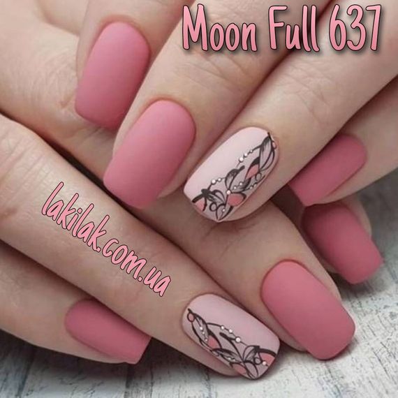 Гель-лак Moon Full Winter №637 рожева орхідея 8мл