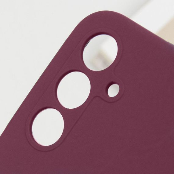 Чехол Silicone Cover Lakshmi Full Camera (AAA) для Samsung Galaxy A26 5G Бордовый / Plum | Зображення 2
