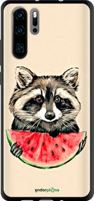 Чохол на Huawei P30 Pro Єнотик з кавуном "4605b-1621-2448"