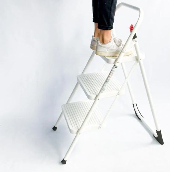 Драбина Rolser Taburete M/11 UNE 3 щаблі Blanco (MET004-1024) | Зображення 2