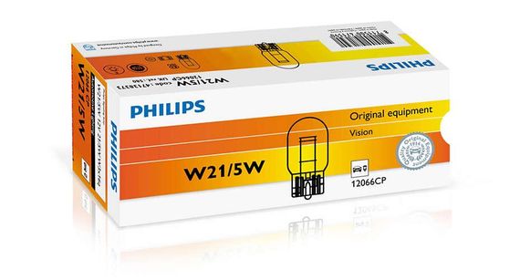 Покажнена лампа розжарювання PHILIPS 12066CP W21/5W 12 V 21/5 W W3X16q | Зображення 1