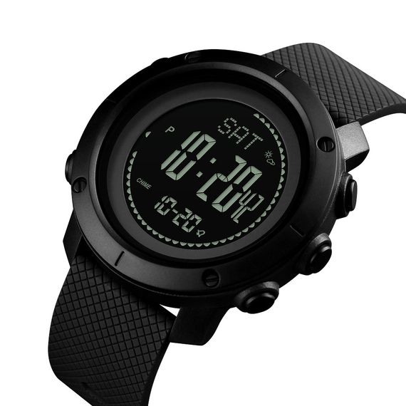 Skmei 1427BK Black + Compass | Зображення 1
