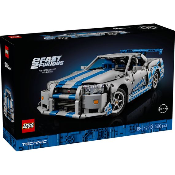 Конструктор LEGO Technic Подвійний форсаж Автомобіль Nissan Skyline GT-R (42210)