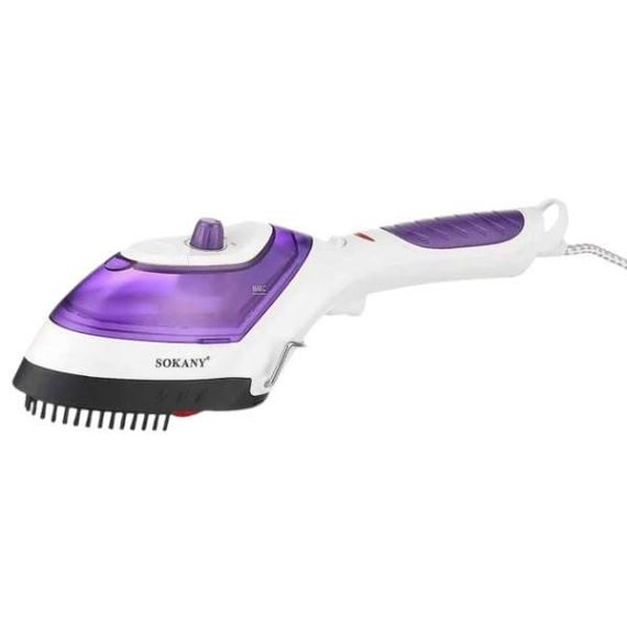 Отпариватель ручной для одежды 1000Вт Sokany YB-888 Белый с фиолетовым