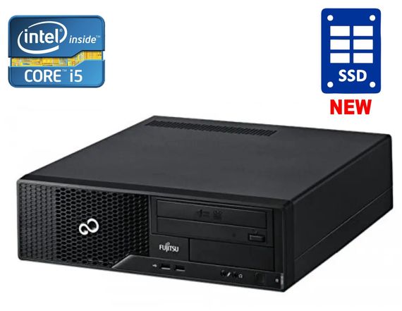 ПК Fujitsu Esprimo E500 E85+ SFF / Intel Core i5-2400 (4 ядра по 3.1 - 3.4 GHz) / 8 GB DDR3 / 120 GB SSD / Intel HD Graphics 2000 / DVD-ROM б/в