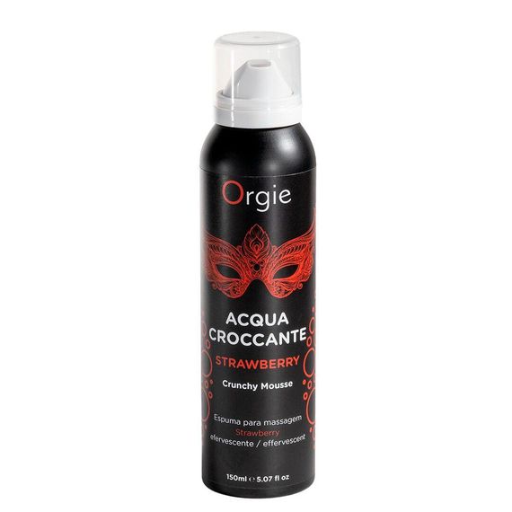 Масажна пінка Orgie – Acqua Croccante Strawberry (150 мл), ефект бульбашок, що лопаються Sex Aura