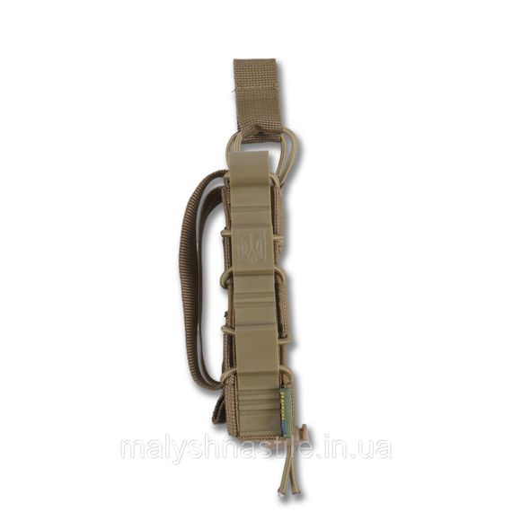 Жорсткий посилений тактичний підсумок Kiborg GU Single Mag Pouch Coyote | Зображення 8