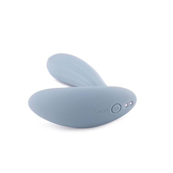 Смарт-вибратор в трусики Svakom Erica Dusty Blue, очень гибкий, 2 мотора | Зображення 1